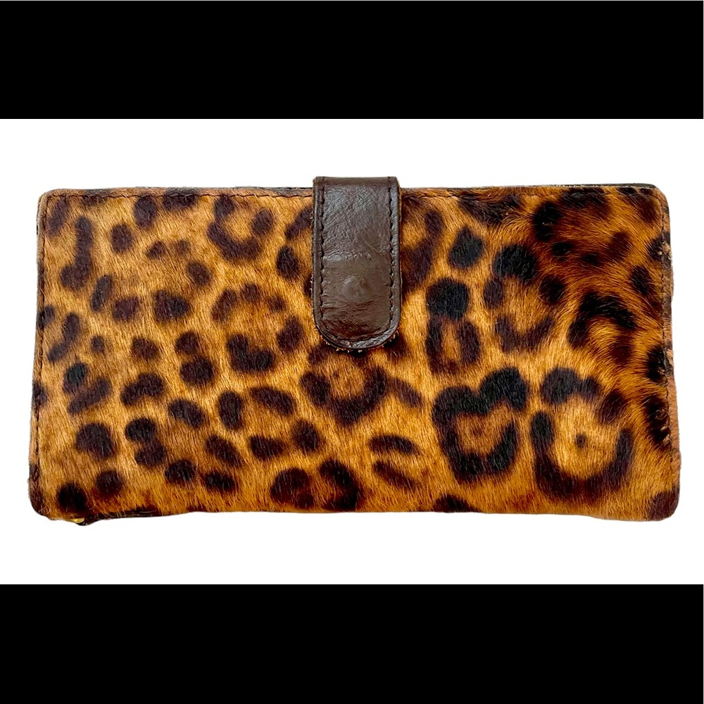 PATRICIA NASH Valentia II Leopard Wallet (Retail price= $119) EUC